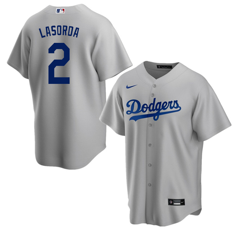 Nike Men #2 Tommy Lasorda Los Angeles Dodgers Baseball Jerseys Sale-Alternate